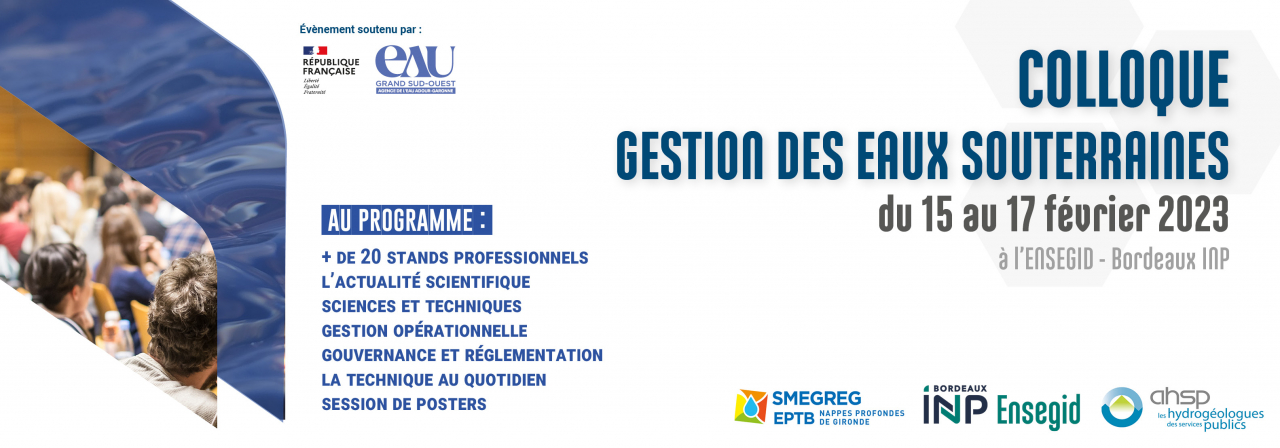Colloque gestion des eaux souterraines Colloque gestion des eaux souterraines