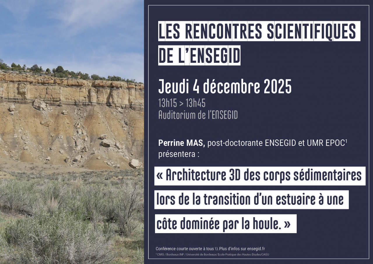 Rencontres Scientifiques de l'ENSEGID : Perrine Mas Rencontres Scientifiques de l'ENSEGID : Perrine Mas