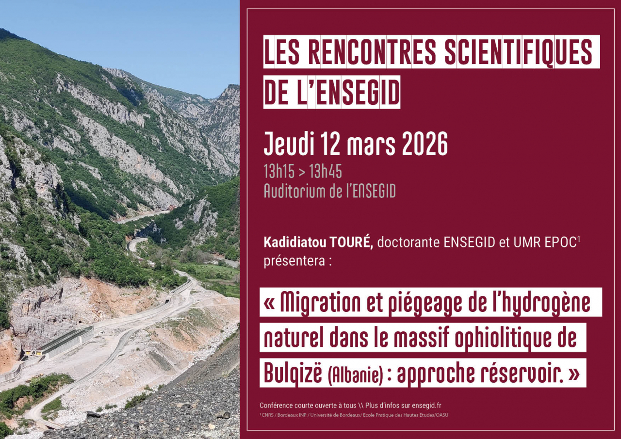 Rencontres Scientifiques de l'ENSEGID : Kadidiatou Touré Rencontres Scientifiques de l'ENSEGID : Kadidiatou Touré